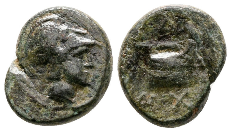 Kings of Macedon. Uncertain mint. Demetrios I Poliorketes 306-283 BC. 
Bronze Æ...