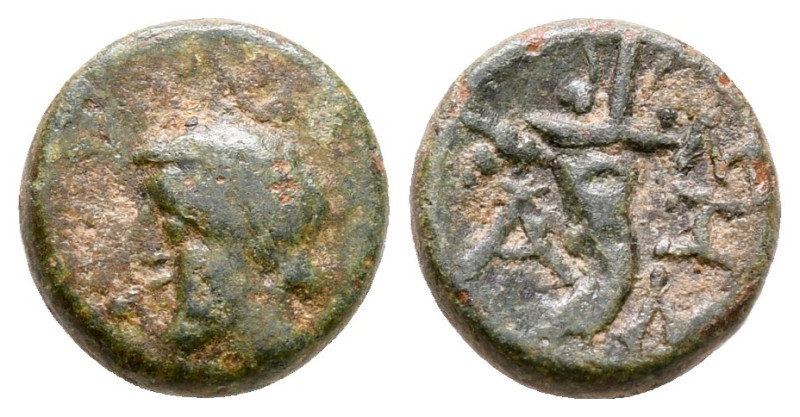 The Thracian Chersonese. Sestos circa 300 BC. 
Bronze Æ

10 mm, 1,16 g


...