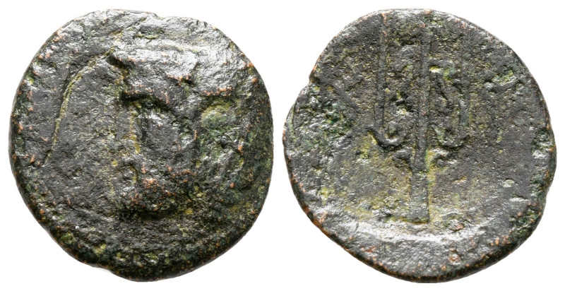 Akarnania. Leukas circa 320-280 BC. 
Bronze Æ

17 mm, 2,21 g



fine