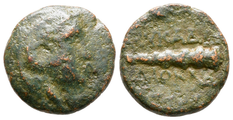 Akarnania. Leukas after circa 167 BC. 
Bronze Æ

17 mm, 3,65 g



fine