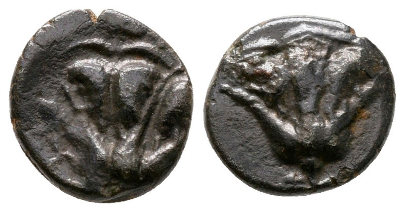 Islands off Caria. Rhodos circa 205-190 BC. 
Bronze Æ

11 mm, 0,95 g



v...