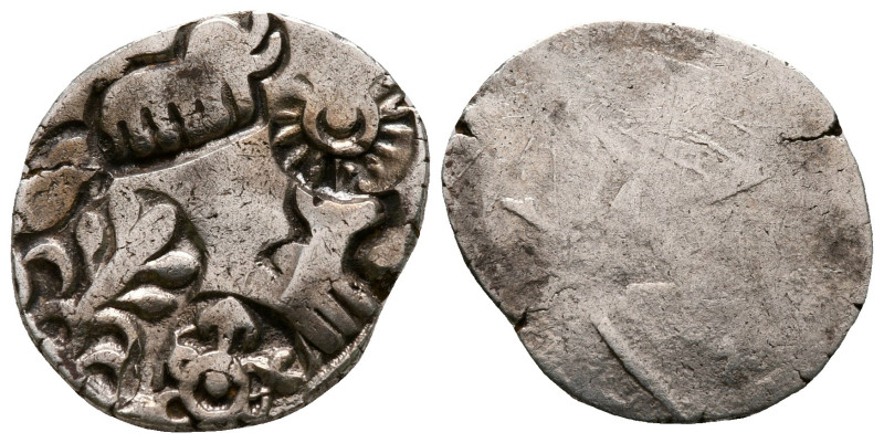 India. Mauryan Empire circa 321-187 BC. 
Karshapana AR

20 mm, 3,52 g



...