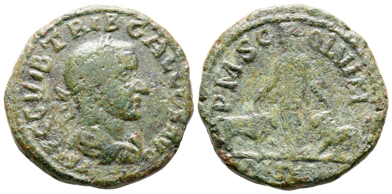 Moesia Superior. Viminacium. Trebonianus Gallus AD 251-253. 
Bronze Æ

27 mm,...