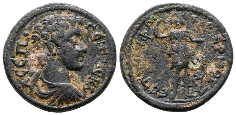 Asia Minor. Uncertain mint. Geta AD 198-211. 
Bronze Æ

22 mm, 5,34 g



...