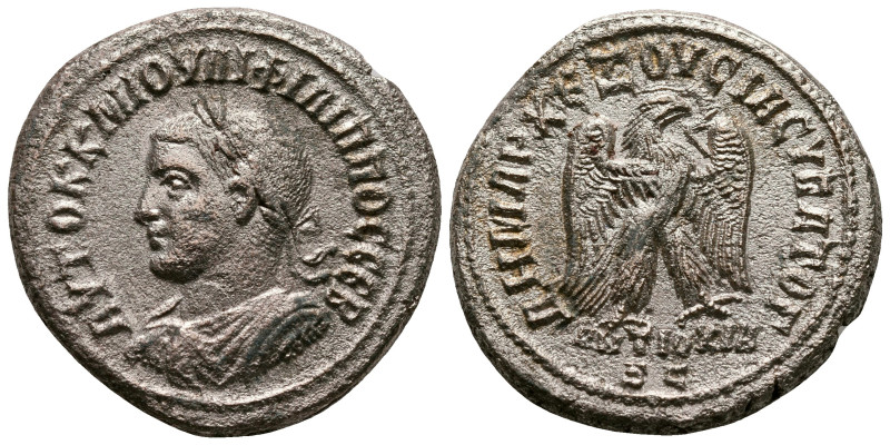 Seleucis and Pieria. Antioch. Philip II AD 247-249. 
Billon-Tetradrachm

27 m...