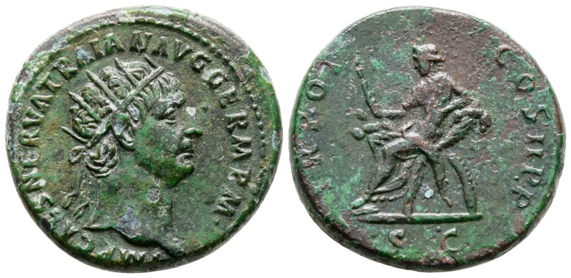 Trajan AD 98-117. Rome
Dupondius Æ

28 mm, 13,51 g



nearly very fine