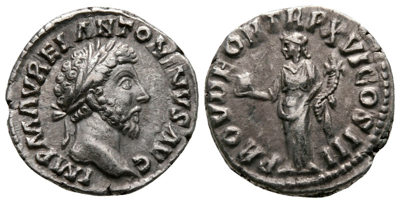 Marcus Aurelius AD 161-180. Rome
Denarius AR

18 mm, 3,37 g



good very ...