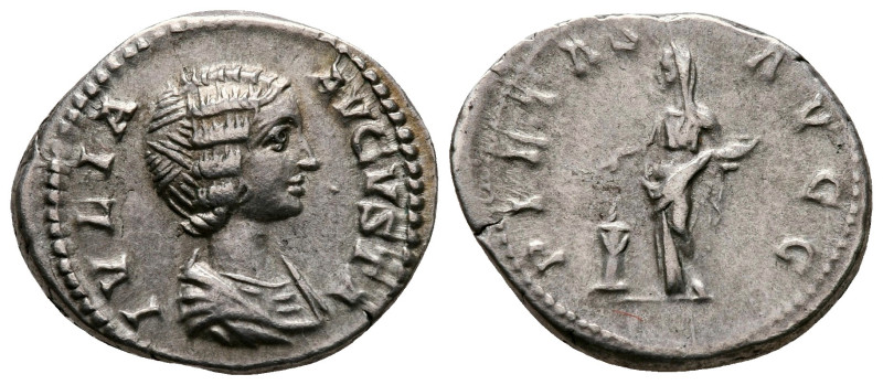 Julia Domna. Augusta AD 193-217. Rome
Denarius AR

20 mm, 3,42 g



very ...