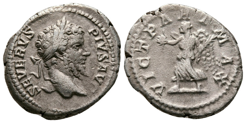 Septimius Severus AD 193-211. Rome
Denarius AR

20 mm, 3,17 g



very fin...