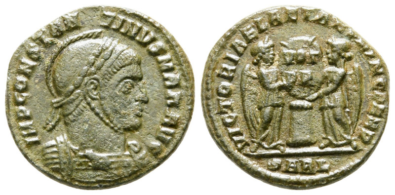 Constantine I the Great AD 306-337. Arelate (Arles)
Follis Æ

18 mm, 2,56 g
...