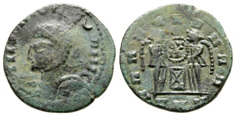 Constantine I the Great AD 306-337. Contemporary barbaric imitation
Follis Æ
...