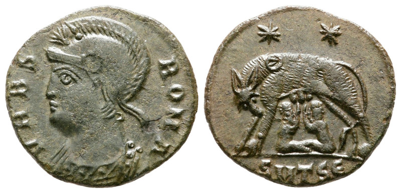 City Commemoratives AD 330-354. Thessaloniki
Follis Æ

18 mm, 2,03 g



v...