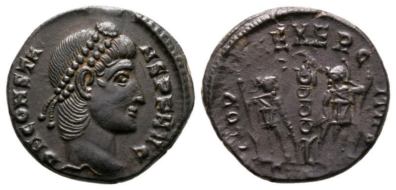 Constans AD 337-350. Uncertain mint
Follis Æ

15 mm, 1,62 g



very fine