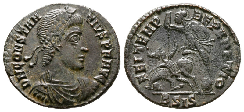 Constantius II AD 347-361. Siscia
Follis Æ

19 mm, 2,24 g



very fine