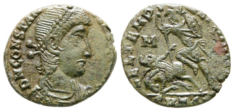 Constantius II AD 347-361. Thessaloniki
Follis Æ

17 mm, 2,10 g



very f...