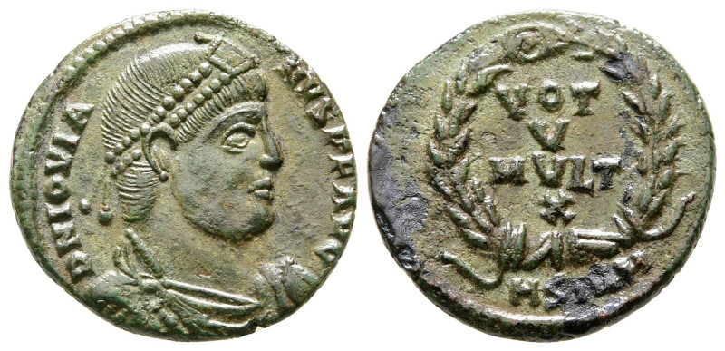 Jovian AD 363-364. Sirmium
Follis Æ

19 mm, 2,58 g



very fine