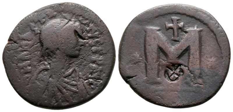 Anastasius I AD 491-518. Constantinople
Follis or 40 Nummi Æ

25 mm, 7,30 g
...