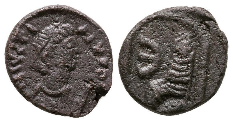 Justin I AD 518-527. Antioch
Pentanummium Æ

13 mm, 1,45 g



very fine