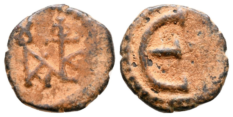 Justin II AD 565-578. Constantinople
Pentanummium Æ

14 mm, 1,39 g



nea...