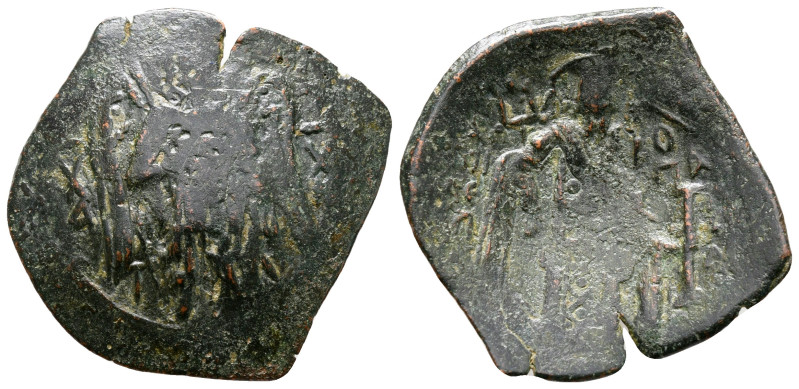 Michael VIII Palaeologus AD 1261-1282. Constantinople
Trachy Æ

28 mm, 2,99 g...