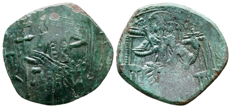 Michael VIII Palaeologus AD 1261-1282. Constantinople
Trachy Æ

22 mm, 2,84 g...