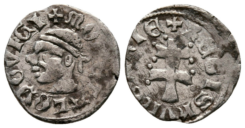 Hungary. AD 1370-1380. 
Denár AR

15 mm, 0,63 g



very fine