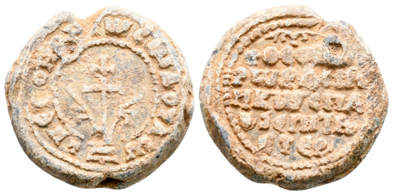 Byzantine. Seal Pb

21 mm, 9,39 g

very fine