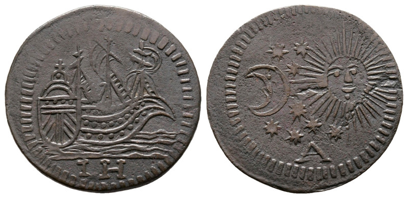 Germany. Nürnberg. Johann Adam Vogel circa AD 1737-1760.
Rechenpfennig Æ

21 ...