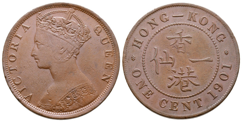 Hong Kong. Victoria AD 1837-1901.
1 Cent CU 1901

28 mm, 7,18 g



very f...