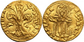 Hungary/Poland, Ludwik I (1342-1382). Goldgulden (floren) no date (1342-1382) 
Aw.: Lilia florencka, tytulatura króla Węgier – Ludwika I.Rw.: Stojący...