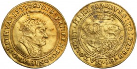 Sigismund I the Old. 2 ducats (Ducat (Dukaten)en) 1533, forgery Igla, ex. Mańkowski collection 
Fałszerstwo dwudukata koronnego z 1533 roku z mennicy...