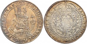 Sigismund III Vasa. Taler (thaler) 1631, Bydgoszcz 
Aw.: Półpostać króla w prawo, w koronie i zbroi, z mieczem opartym o ramię i jabłkiem królewskim ...