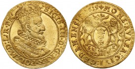 Sigismund III Vasa Ducat (Dukaten) 1619, Danzig 
Aw.: Popiersie w prawo, w koronie, zbroi i w krezie. W otoku: SIGIS III D G REX POL M D L R PRRw.: D...