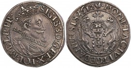 Sigismund III Vasa Ort (18 groszy) (groschen) 1612, Danzig 
Odmiana orta z kropką za łapą niedźwiedzia. Bardzo ładnie zachowany egzemplarz z wiekową ...