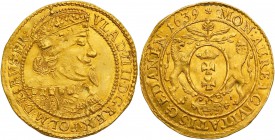 Wladyslaw IV Vasa. Ducat (Dukaten) 1639, Danzig 
Aw.: Popiersie króla w koronie w prawo. Na piersi Order Złotego Runa. W otoku: VLAD IIII D G REX POL...