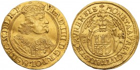 Wladyslaw IV Vasa. Ducat (Dukaten) 1648, Torun 
Aw.: Popiersie króla w prawo, w koronie i zbroi. Na piersi Order Złotego Runa. W otoku: VLAD IIII D G...