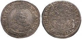 John II Casimir. Ort (18 groszy) (groschen) 1662, Elbing 
Aw.: Popiersie króla w koronie i zbroi. W otoku: IOH CAS D G REX POL & SUE M D L R PRw.: An...