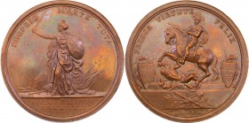 Stanislaus Augustus Poniatowski. Medal Sobieski 1789, Four-year Seym, bronze 
Aw.: Pomnik króla Jana III w Łazienkach (Sobieski na koniu tratujący Tu...