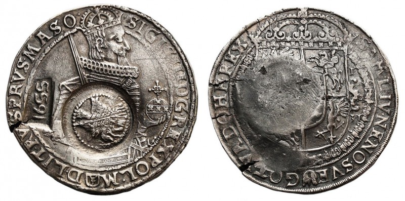 Russia. Jefimok 1655 on Polish Taler (thaler) of Sisgmun III Vasa 1631 Ex. Sothe...