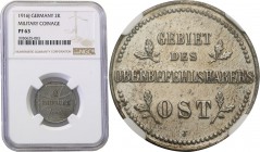 2 Kopek (kopeck) 1916 J, Hamburg NGC PF63 (MAX) LUSTRZANKA RARE 
Ekstremalnie rzadka moneta wojskowa wybita stemplem lustrzanym nie notowana dotychcz...