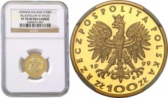III RP. 100 zlotych 1999 Wladyslaw IV Vasa NGC PF70 ULTRA CAMEO (MAX) 
Idealnie zachowana moneta w gradingu z najwyższą możliwą do uzyskania notą NGC...