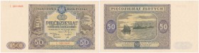 Banknote. 50 zlotych 1946 seria Ł 
Idealnie zachowany egzemplarz. Sztywny papier, ostre rogi.Lucow 1197a (R3); Miłczak 128b
Waga/Weight: Metal: Śred...