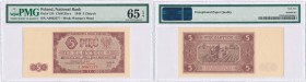 5 zlotych 1948 seria A PMG 65 EPQ 
Banknot w gradingu PMG z bardzo wysoką notą 65 oraz dopiskiem: wyjątkowa jakość papieru – EPQ (Exceptional Paper Q...