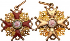 Russia. Order of the Holy Stanisaw III class, GOLD 
Zachowany w idealnym stanie, brak śladów noszenia, emalie nienaruszone, bez wstążki. Cechy probie...