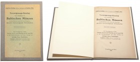 Auction Catalog Adolph Hess „Versteigerungs-Katalog einer Sammlung von Baltischen Münzen” 1920 
Katalog aukcyjny Adolph Hess „Versteigerungs-Katalog ...