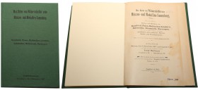 Katalog Joseph Hamburger Max Ritter von Wilmersdörffer’ sehe Münzen und Medaillen 1907 - cz.1 
Katalog aukcyjny Joseph Hamburger „Max Ritter von Wilm...