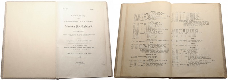 Katalog H.Bukowski J.F.H OLDENBURGS Svenska Mynthkabnett, Stockholm 1898-1899 
...