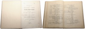 Katalog H.Bukowski J.F.H OLDENBURGS Svenska Mynthkabnett, Stockholm 1898-1899 
Katalog aukcyjny H.Bukowski „ FÖRTECKNING öfver Framlidne Konorschefen...