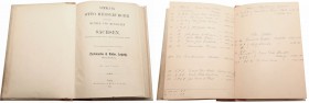 Katalog Otto Merserbuger „Münzen und Medaillen von Sachsen” Leipzig 1894 
Katalog liczy 198 stron, 4689 pozycji I 2 tablice. Oryginalny katalog ofert...