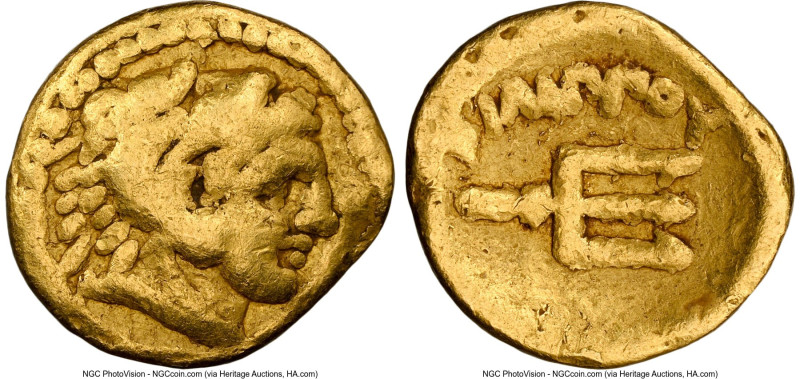 MACEDONIAN KINGDOM. Philip II (359-336 BC). AV eighth-stater (9mm, 1.02 gm, 7h)....